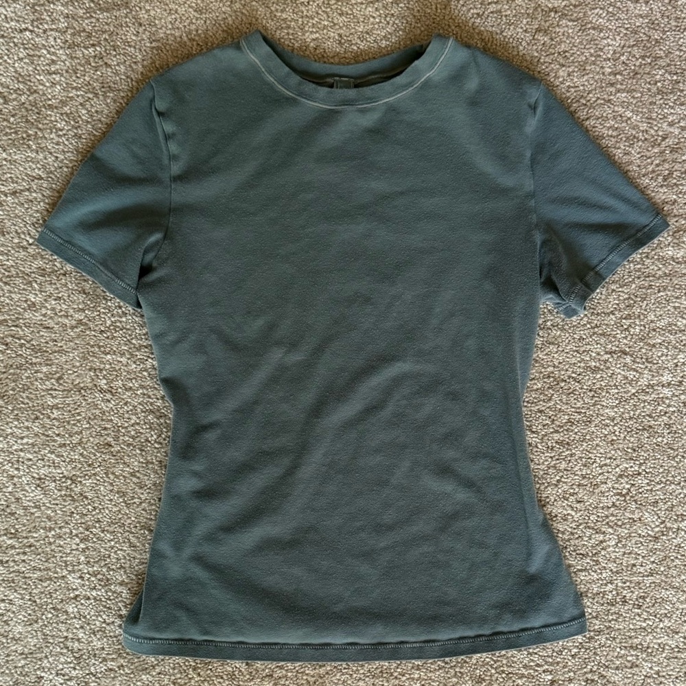 SKIMS Kyanite Short Sleeve Cotton Jersey Tee